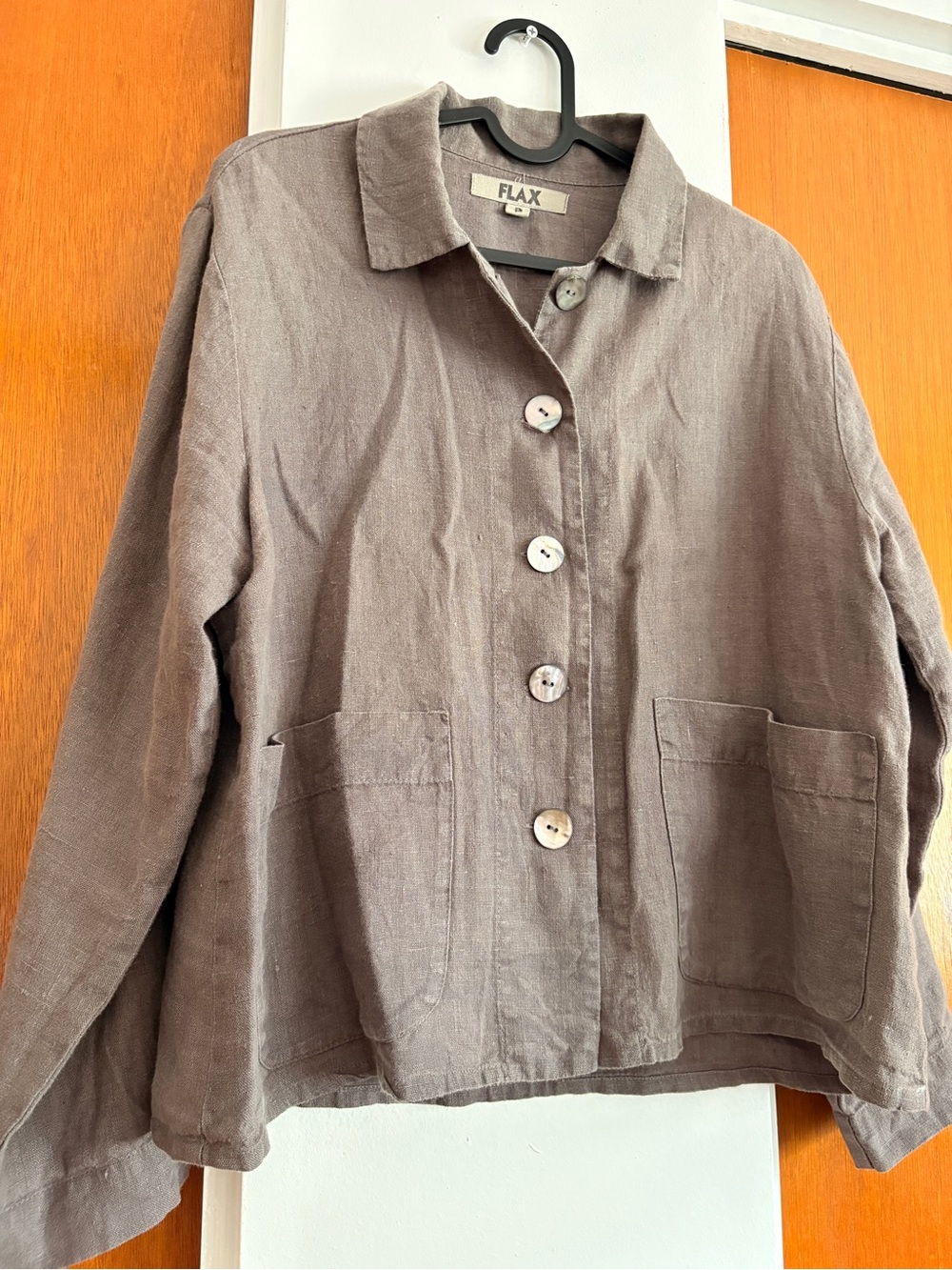 Flax Linen Light Jacket - Picture 3 of 5